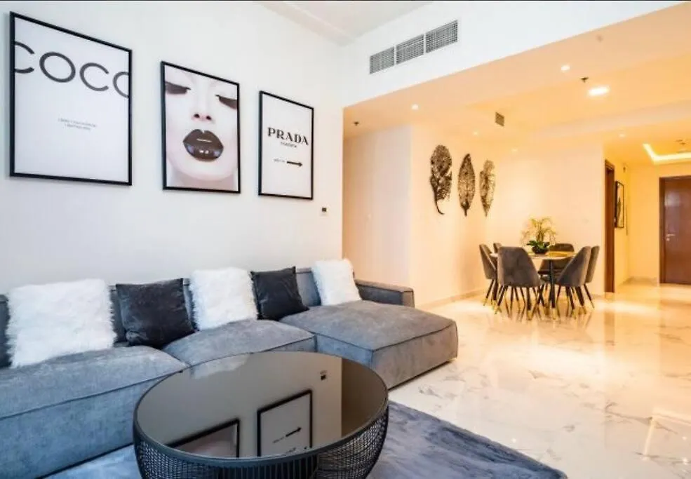 Amna Tower With A Beautiful View And A Chic Style Apartment Dubai