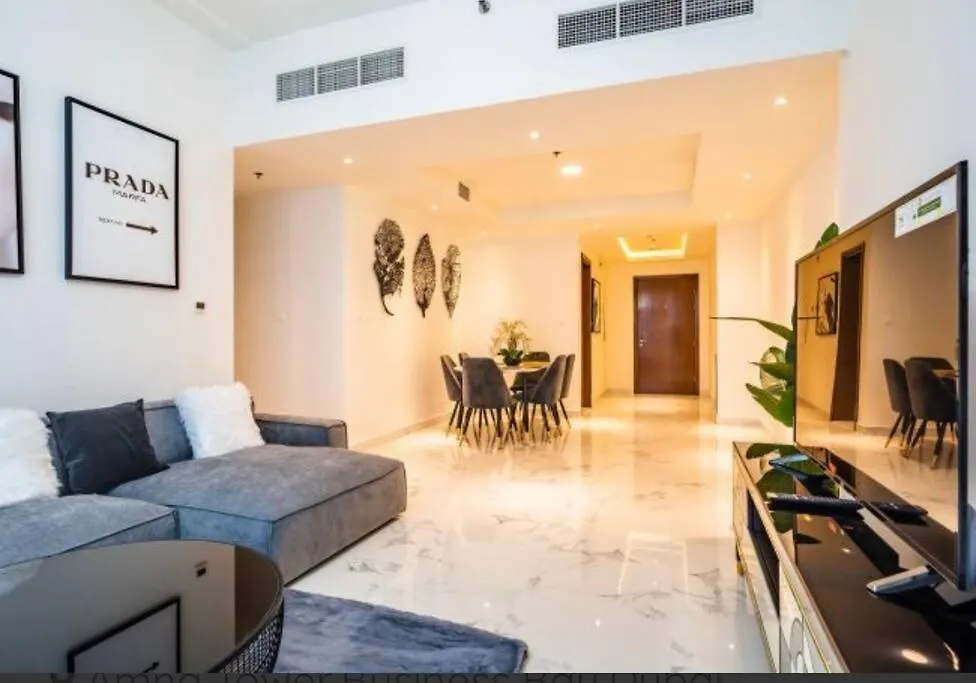 Amna Tower With A Beautiful View And A Chic Style Apartment Dubai